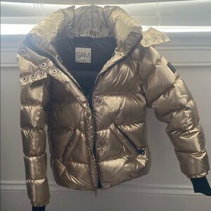 SAM. Girls Gold Puffer Jacket